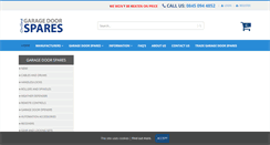 Desktop Screenshot of onlinegaragedoorspares.com